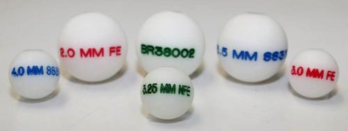 perfectly round test balls