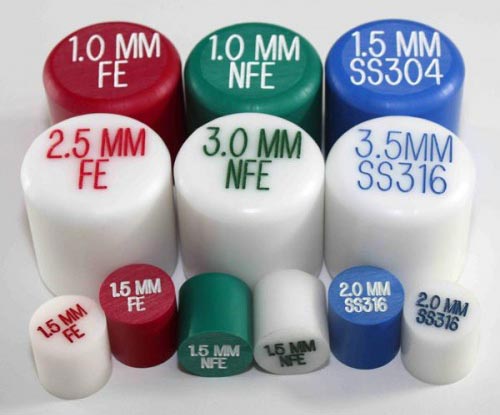 metal detector test plugs